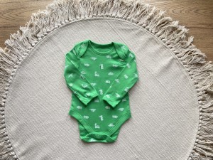 Body niemowlęce - Zielone Dinozaury rozmiar 74
